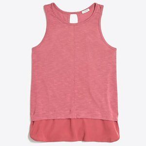 NWT J.Crew Mauve Drapey Tank Top With Silky Hem